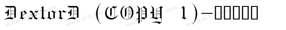DextorD (COPY 1)字体转换